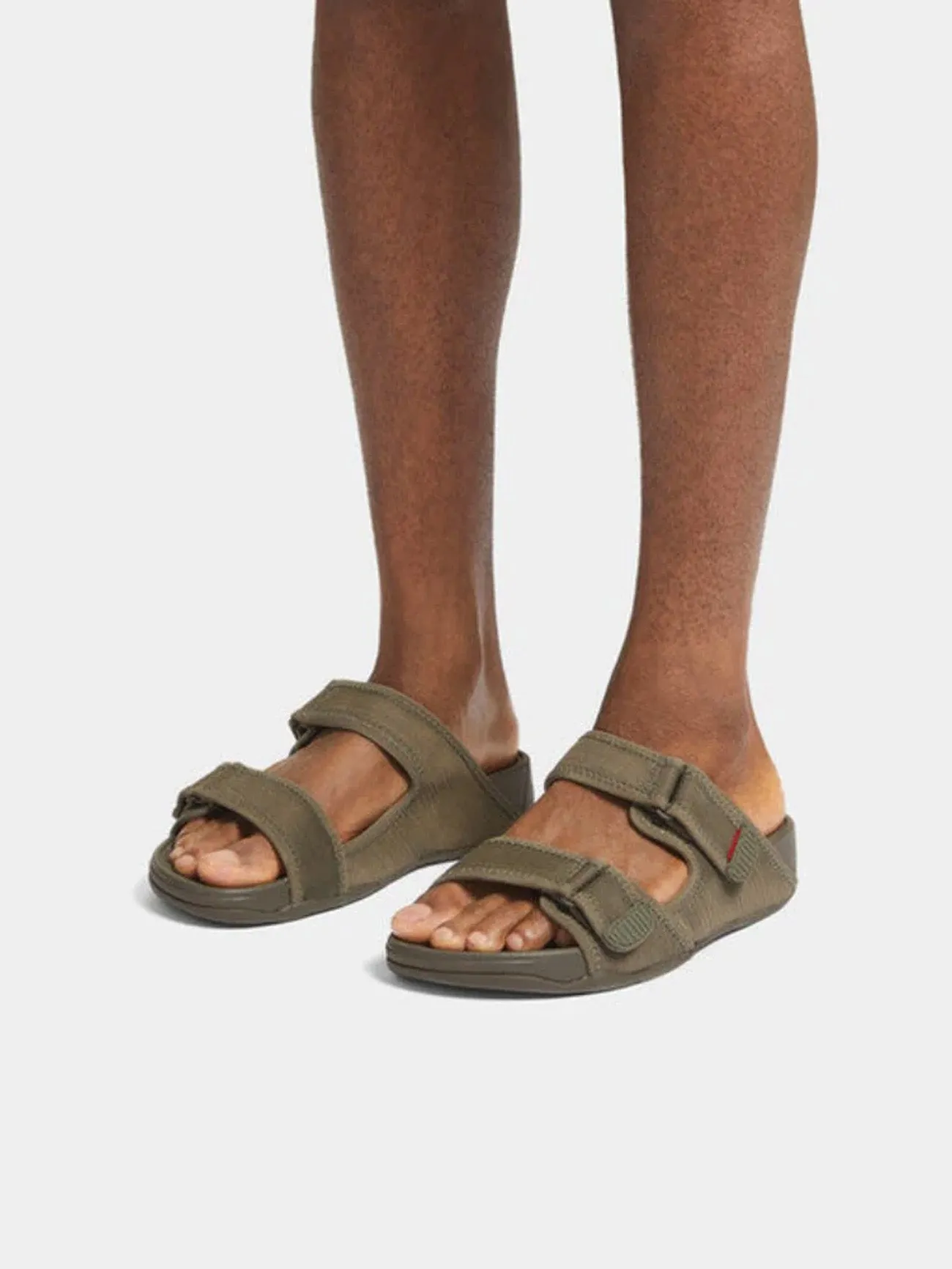 Fitflop Gogh Moc Men's Adjustable Leather Slides