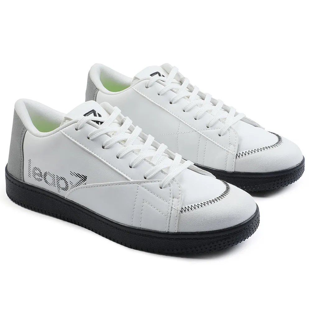 Leap7x White Casual Lacing Sneakers For Men NEXTER-1E By Liberty
