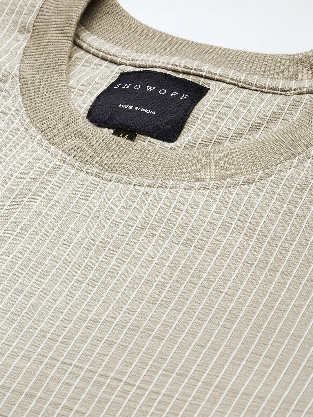 Men Grey Striped Casual Co ords