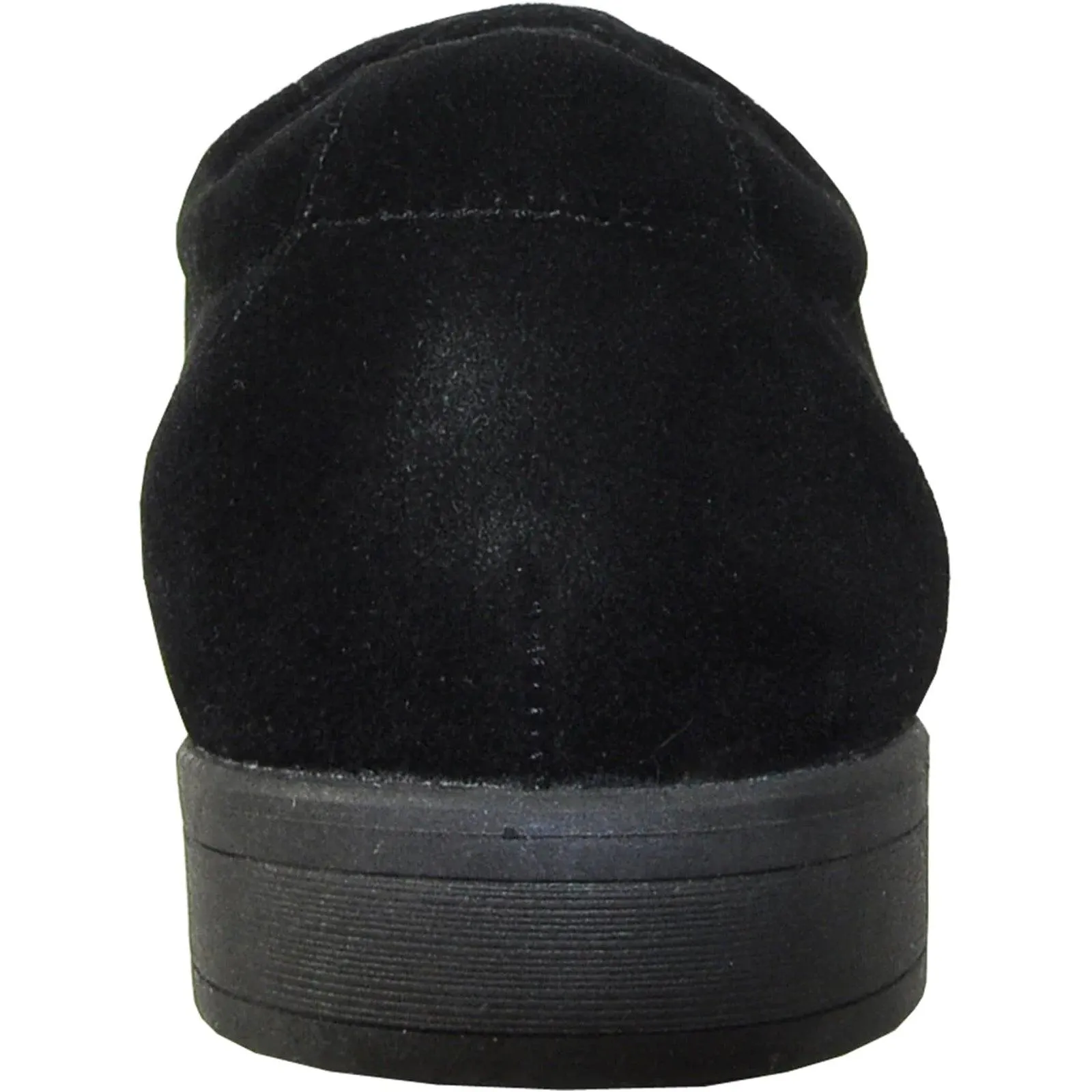 "Bravo Black Suede Cap-Toe Dress Shoes for Weddings & Prom"