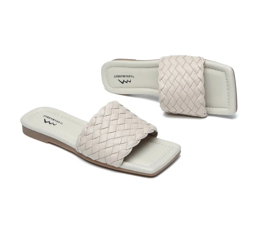 TARRAMARRA Open Toe Woven Flat Sandals Women Taunia